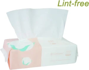 Ultra Soft Dry Baby Wipes Unscented Multi Purpose Pure Cotton Tissue For Sensitive Skin (2 PACK 200 Count)