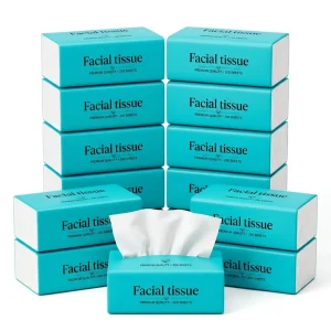 Ultra Soft Facial Tissue Paper for Dry and Wet Wipes Comfortable Strong Absorbent Bulk Boxes