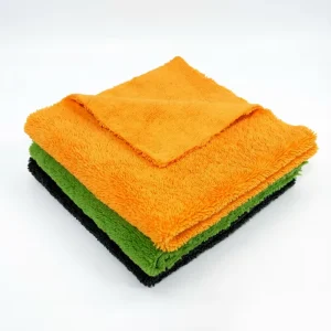 Ultra Soft High Low Pile Microfiber Car Towel Lint Free Dual Sided Scratch Free Professional Auto Detailing Polishing Cloth