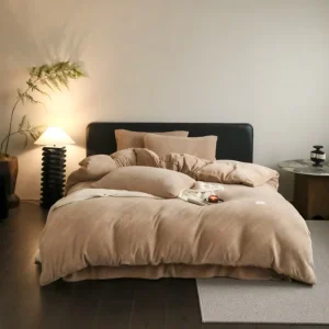 Ultra Soft Home Luxury Textile Solid Bedding Set 4 Pcs 100% Polyester Plush Warm Winter Bedding Set