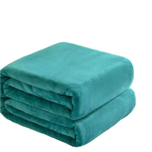 Ultra Soft Lightweight Fleece Plush Blanket Knitted Decorative Throw for Home Bed Sofa Couch Movie Night Camping Travel