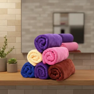 Ultra Soft Microfiber Hair Drying Towel Custom Logo Strong Absorbent Quick Dry Hair Drying Towel for Hair Salon