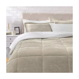 Ultra Soft Micromink Sherpa Comforter Bed Set