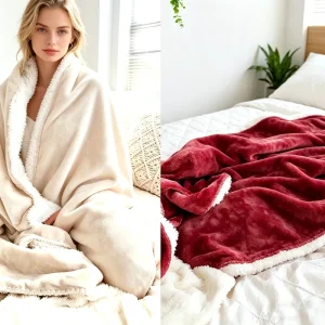Ultra Soft Personalized Plush Fleece Blanket Heavy Weight Winter Bed Blanket for Adults Cozy Flannel Throw