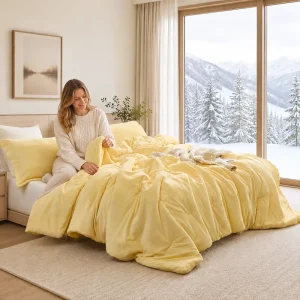 Ultra Soft Plush Comforter Set Cozy Fluffy Bedding with Cloud Like Comfort for Bed and Bedroom