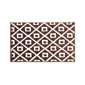 Ultra Soft Plush Modern Machine Made Bathroom Rugs Non Slip Rubber Backing Absorbent Microfiber Bath Mat Washable Shower Mats
