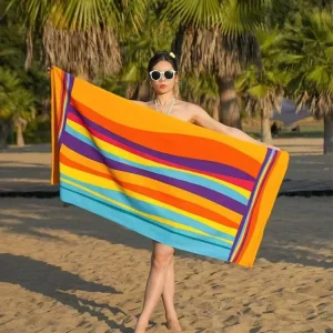 Ultra Soft Quick Dry Microfiber Beach Towel Lightweight Sand Free for Travel Pool