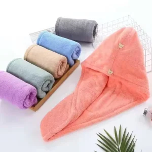 Ultra Soft Super Absorbent Microfiber Dry Hair Shower Cap Quick Drying Hair Towel for Women