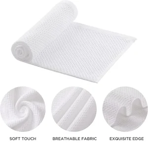 Ultra Thick 450GSM 40*40cm Streak Free Lint Free Microfiber Waffle Weave Cleaning Towels for car Windows & Mirrors cleaning