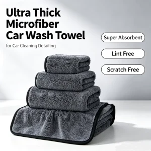 Ultra Thick Twist Pile Microfiber Car Towel with Super Absorbent Lint Free for Auto Shop