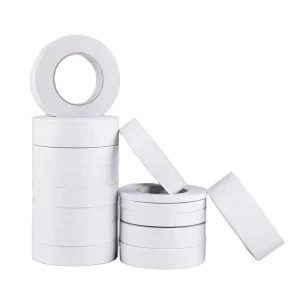 Ultra Thin 0.07-0.15mm Double Sided Tissue Tape for Electronics Masking Pressure Sensitive 8N/25mm Strength Removable 50m