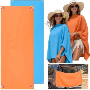 Ultra-fine Luxury Microfiber Quick-Drying Beach Towel with Hidden Strong Magnets Summer Novelty Pattern Eco-Friendly