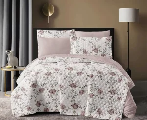 Ultrasonic Quilted Fabric Polyester Material for Home Textiles Bedding Garments Customized Colors Available