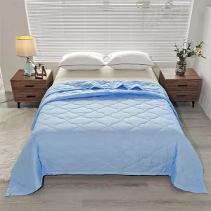 Ultrasonic Summer Blanket 200x150cm Alternative with Corner Tabs All Season Luxury Soft Hotel Travel Store Blanket
