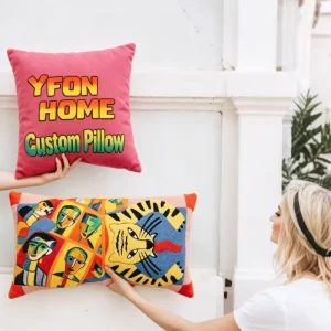 Unique Design Custom Pillow Shape Decorative 40X40cm Bed Throws Pillow for Couch Bed Chair Living Room Aesthetic