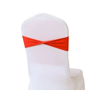 Unique Features Sage Chair Sashes Elastic Chair Bands with Buckle Slider Polyester Chair Bows for Party Wedding Banquet Home