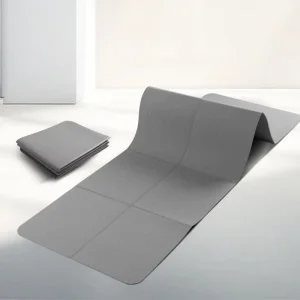 Unique Lattice Structure Workout Professional Studio Practice Custom Logo Rapid Packing Performance Foldable TPE Yoga Mat