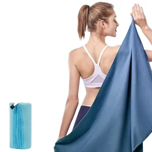Unisex Soft Microfiber Quick-Dry Bath and Beach Towel with Logo Custom Solid Color Pattern Printed for Yoga Sports