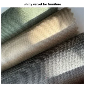 Upholstery Velvet Sofa Fabric Shiny Sofa Fabric