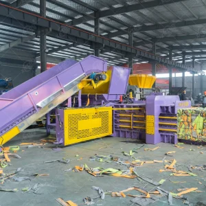 Used Clothing Waste Textile Fabric Baler Discarded Clothing Scrap Fabric and Carpet Offcuts Horizontal Hydraulic Baler
