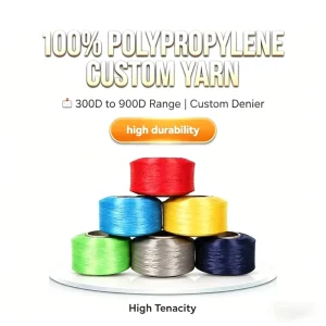 Various Colors 100% Polypropylene PP Yarn Thread For Rope Webbing Tent Luggage Strap