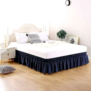 Various Styles of Bed Skirts Home Textiles Hotel Grade Bed Skirt Sheet Set 100% Polyester Luxury Solid Color Bed Skirt