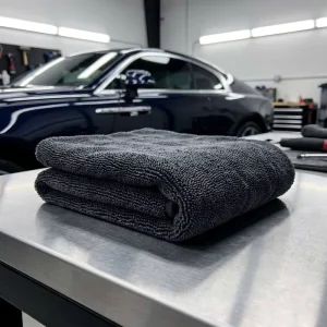 Vehicle Drying Cloth Twin Ply Twisted Loop Microfibre Extreme Suction 1200GSM Extra Thick Auto Surface Wash Factory Direct Sale