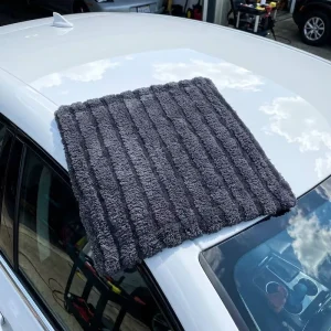 Vehicle Wash Cloth Ribbed Twisted Loop Microfibre High Density Super Absorbent 1200GSM Professional Car Care Direct Manufacturer