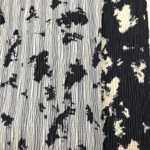 Velour Bubble Fabric Printed Woven Combed Yarn for Girls Dresses Shirts Apparel Shrink-Resistant Anti-Static