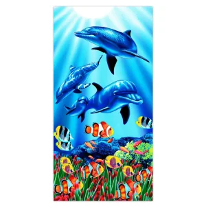 Velvet Beach Towels Custom Logo Swimming Travel Sweat Towels Quick Dry Sand Free Eco-Friendly