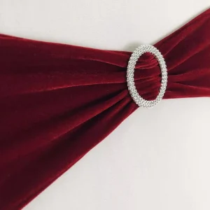 Velvet Chair Sashes Bow Sash Knots for Wedding and Events Supplies Party Decoration Chair Cover Sash Colorful
