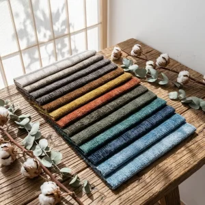 Velvet Chenille Upholstery Fabric Sofa Chenille Fabric 380 GSM Polyester Chenille Velvet Fabric for Furniture
