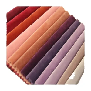 Velvet Fabric 100% Polyester Knitted Yarn Dyed Velour Anti Pill Medium Weight for Sofa