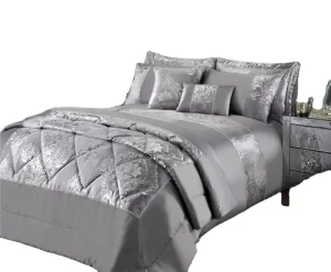 Velvet Foil Comforter Set Luxury Polyester Queen Size Home Throw Bed Comforter