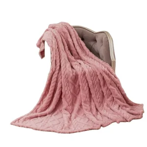 Velvet Lamb Warmth Blanket & Throws Woven Throw Blanket Pattern Faux Fur Throw Blanket for Home Decor for Bed Use