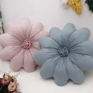 Velvet Sunflower Shape Throw Pillow Simple Style for Sofa Bedroom Decor Seat Cushion Factory Flower New Plush Soft