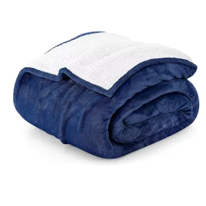 Velvet Waterproof Blanket for Adults Four Seasons Fleeced Thick Plush Raschel Custom Double Size