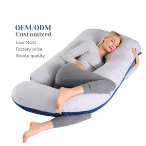 Verified Polyester Fiber Filling Portable Washable Cover Multi Position Comfort Pregnancy Pillow for Side Sleeping Nursing Body