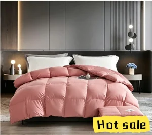 Versatile All Season Duck Down Comforter Queen Size White Duvet Insert Soft Breathable Cotton Fabric Home Bedding Quilt