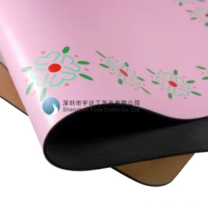 Versatility Vegan Leather Embossed Logo Table Cover Customized Printing Game Mat Leather Anti Slip Mahjong Table Mat
