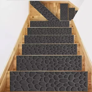 Viair Modern Stain Resistant Non Slip Stair Treads Carpet Nonslip Stair Step Mat and Carpet Runner for Staircase