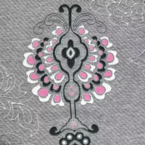 Vibrant Bird’s Eye Foliage 100% Polyester Stretch Tricot Double Faced Jacquard Home Textile Mattress Cover Fabric