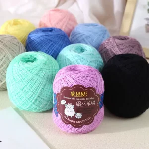 Vibrant Handwoven Yarns in Colorful Patterns Including Silk and Wool Blends Perfect for Clothing Bags and DIY Projects