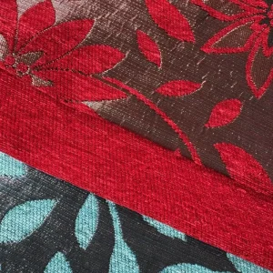 Vintage Boho Modern 3D Jacquard Chenille Fabric Double Sided Yarn Dyed Stain Resistant 100 Polyester Furniture Upholstery