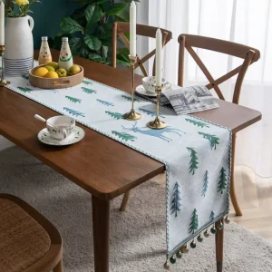 Vintage Chenille Table Runners for Custom Jacquard Table Runners for Party Birthday Table Runner for Christmas Festival