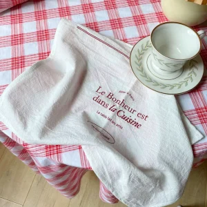 Vintage Cotton Tea Towels Reusable Kitchen Cleaning Wash Dish Towel Instagram Kitchen Cafe Decor Photo Prop
