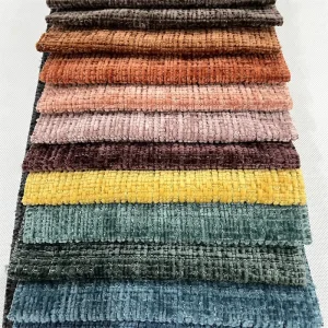Vintage Fashion 100% Polyester Chenille Upholstery Fabric for Home Textiles Furniture Couch Sofa Toys Accessories