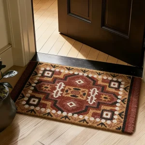 Vintage-style Entrance Mat Non-slip Quick-drying Stain-resistant and Hard-wearing Carpet for the Hallway