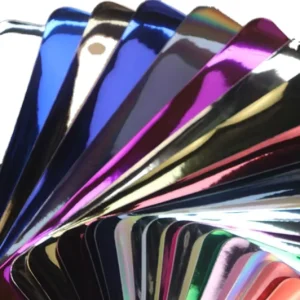 Vinyl PU Leather Fabric Metallic Synthetic Leather for Luggage Garment Sofa Furniture