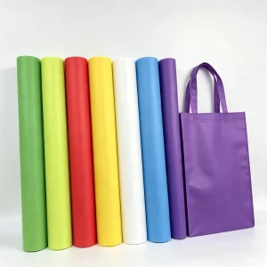 Virgin PP Colorful SS Spunbond Non Woven Fabric Roll Raw Material For Eco Reusable Shopping Tote Bag Advertising Gift Bag